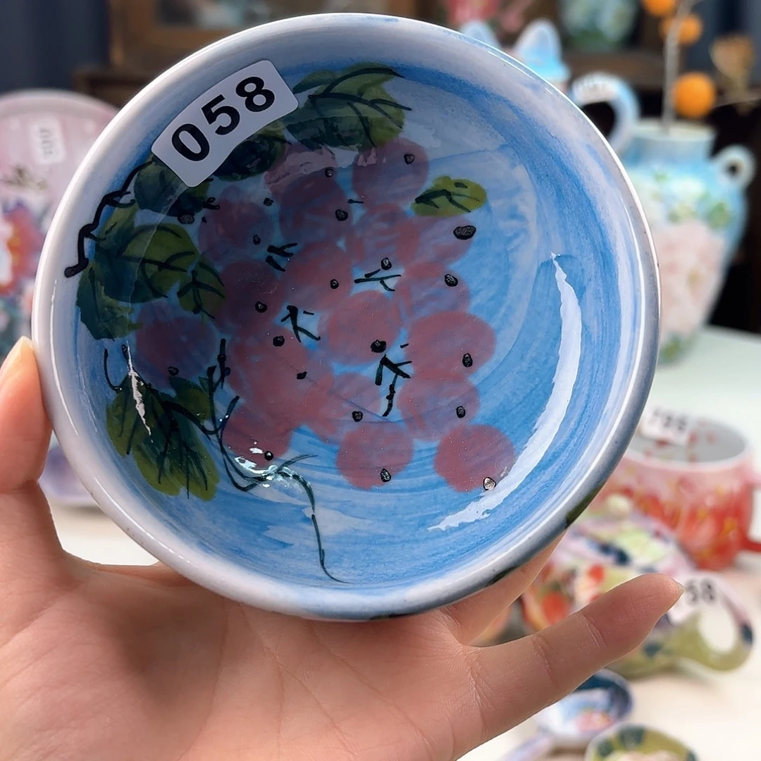 景德镇手绘高温釉下彩陶瓷茶具