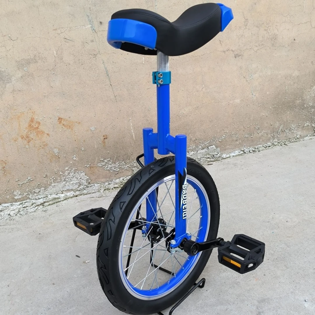 宝贝骑独轮车彩色铝合金圈单轮脚踏车平衡益智儿童成人不分场地