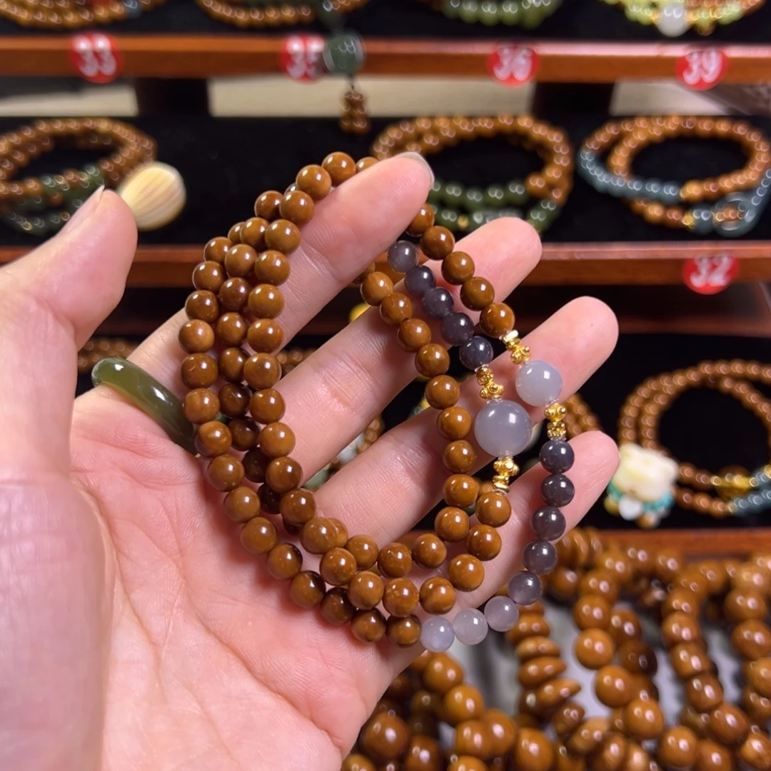 库克手串精品库克多圈渐变紫0.6