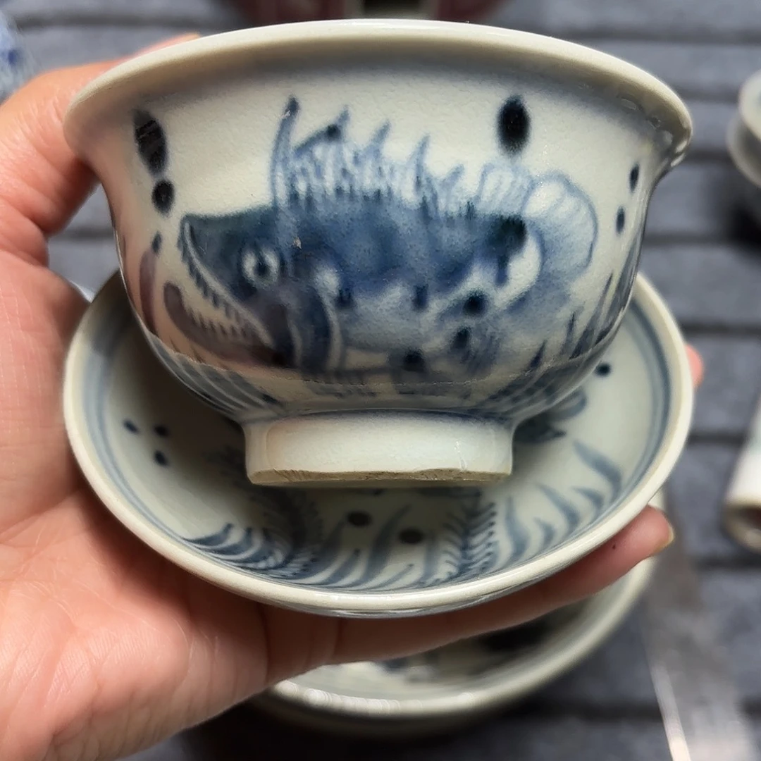 摆件陶大**袋陶瓷艺术作品