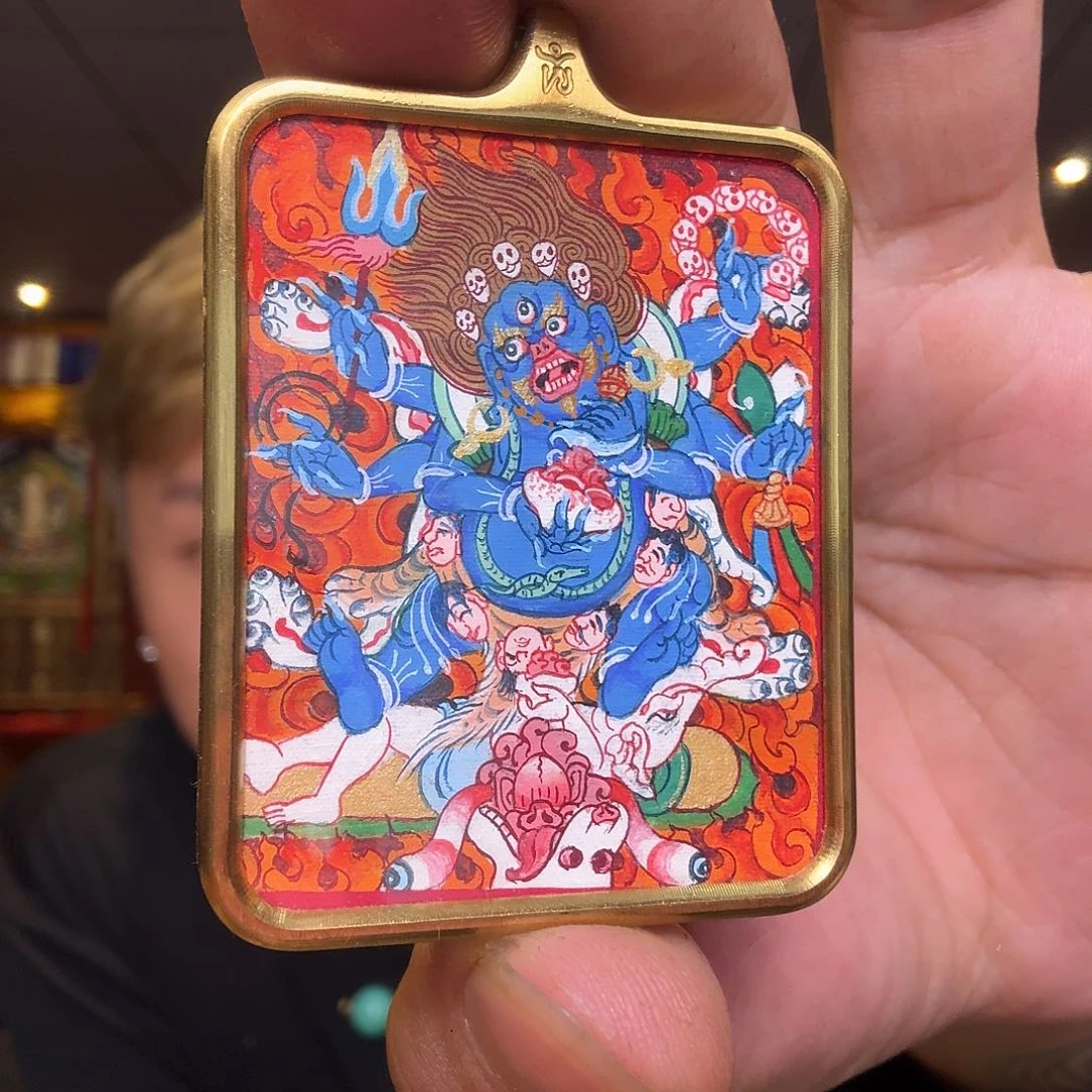 吊坠六臂玛哈嘎啦大黑天