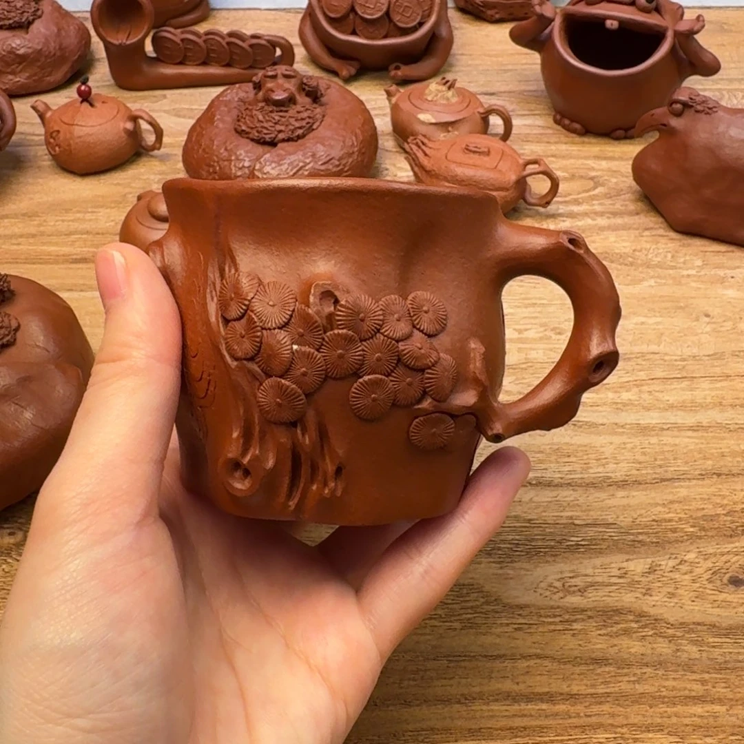 紫砂茶壶我****?杯杯杯杯