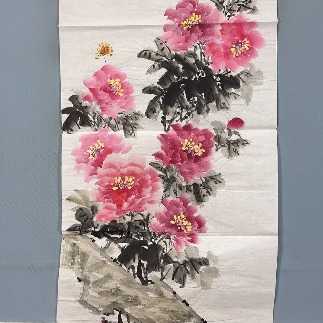 国画785 牡丹一如您的脸颊美丽如
