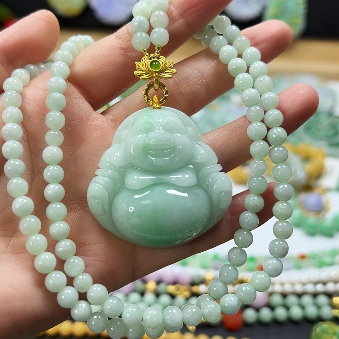 翡翠未镶嵌颈饰吊坠