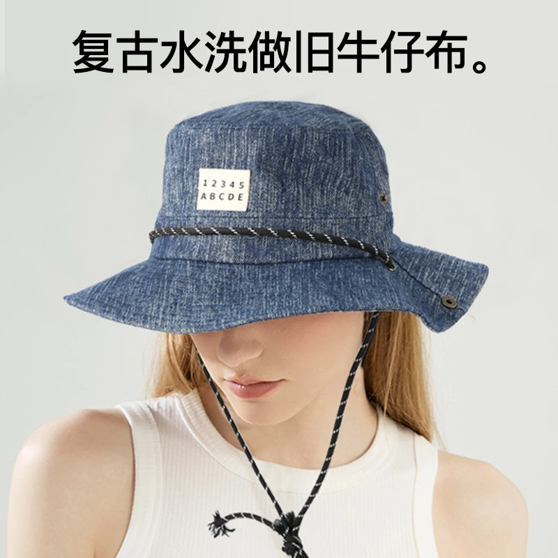 洋气鸭舌帽新款一顶封神西部护脸帽渔夫帽大帽檐户外夏天骑行登山