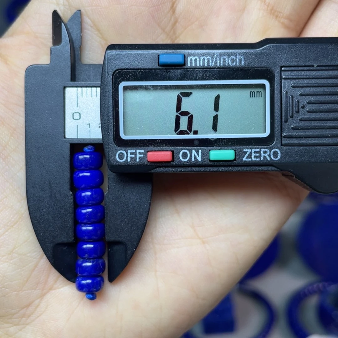 青金石未镶嵌6mm隔片配饰