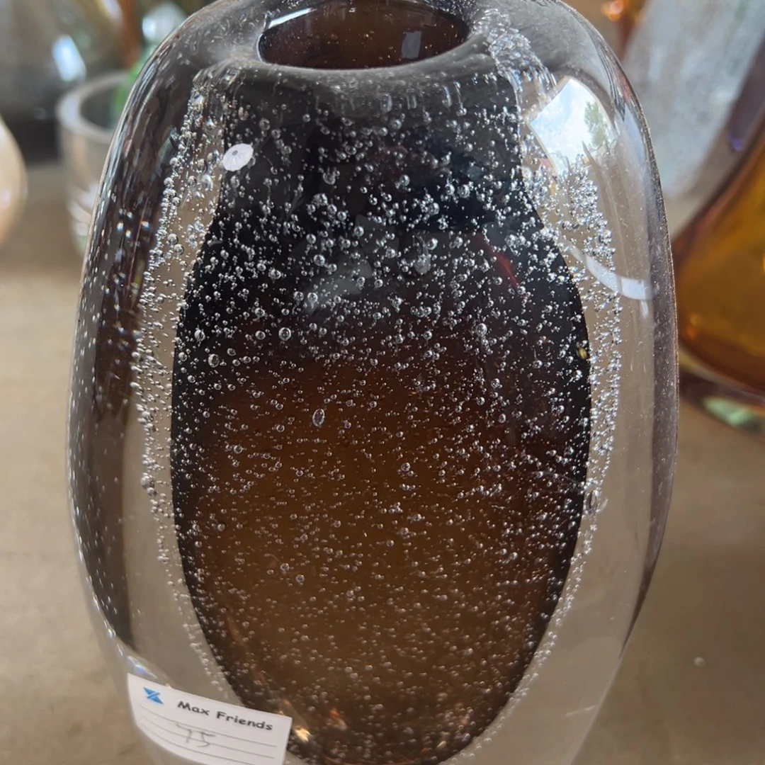 弘扬琉璃花器微瑕高度27