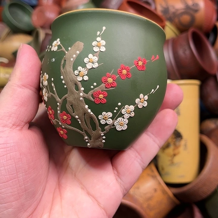 紫砂茶杯全手工紫砂主人杯