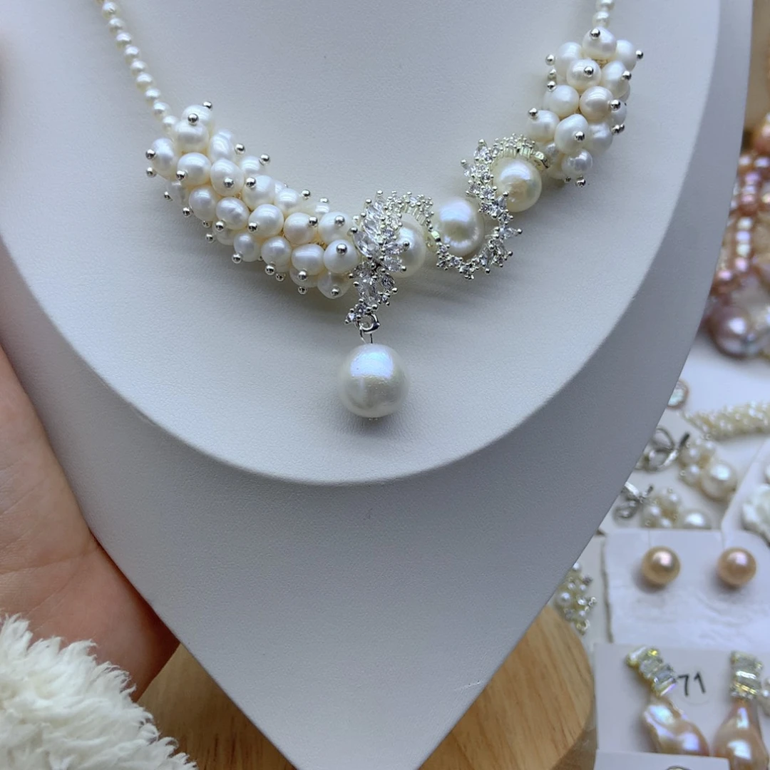 淡水珍珠耳饰未镶嵌