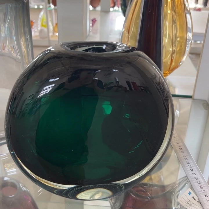 琉璃弘扬琉璃花器高度25微瑕