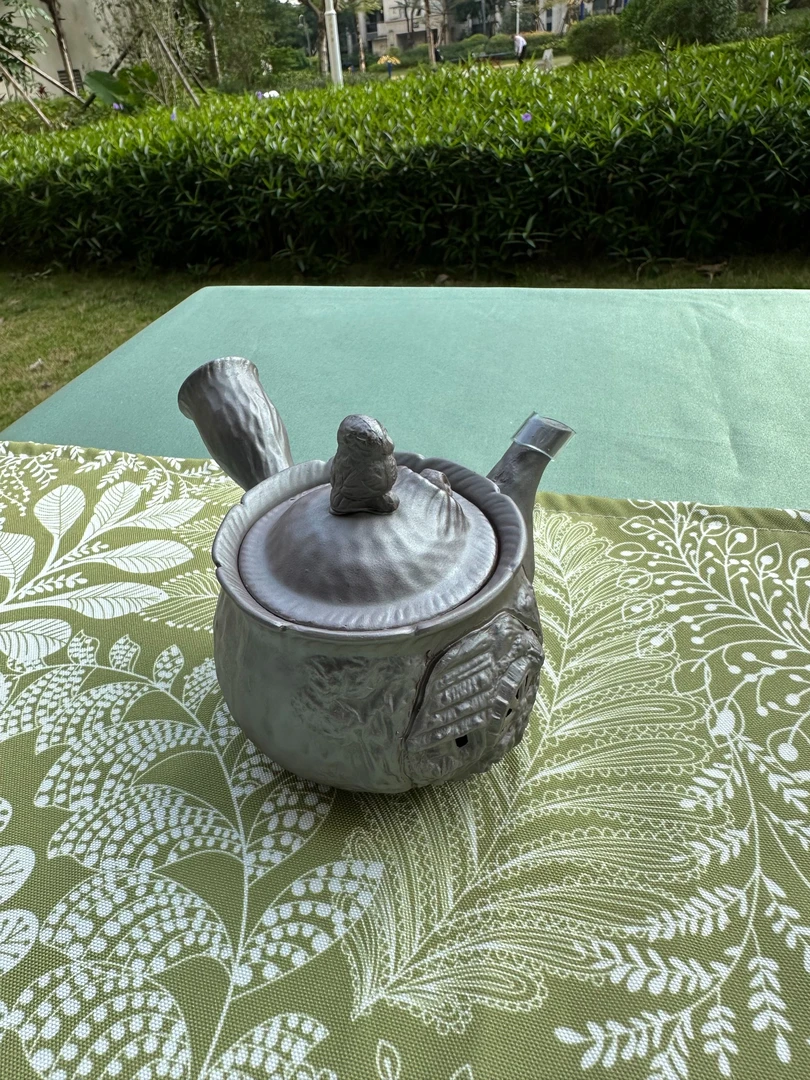 【一起淘儿】复古万古烧精致陶瓷英式手抓壶粗陶茶壶陶壶茶具泡茶壶