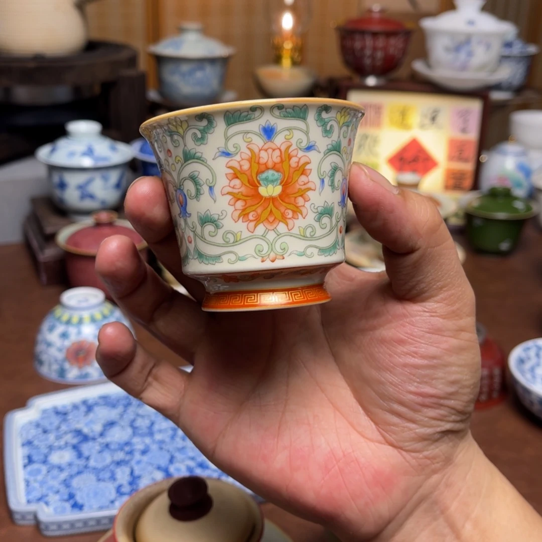 阿*素铭品瓷釉下彩茶具