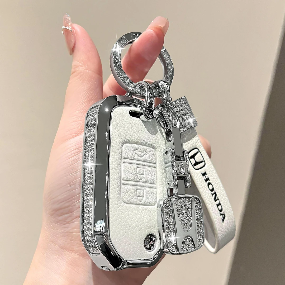 适用本田九代半雅阁钥匙套思域缤智xrv凌派老款折叠真皮车包扣女