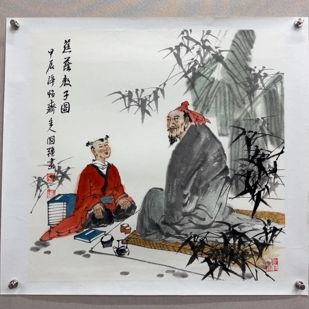 国画艺术家真人手绘