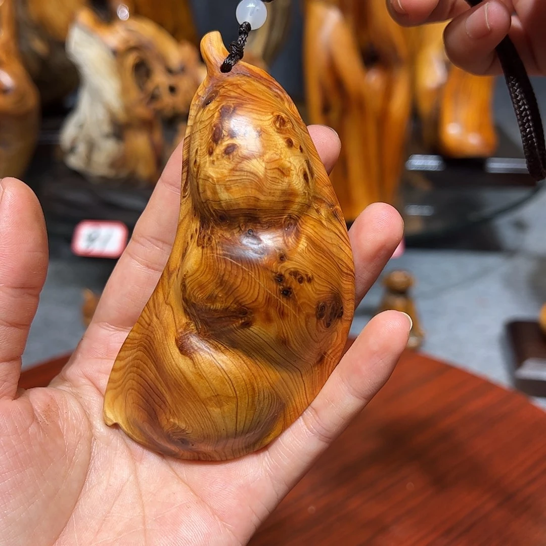 柏木崖柏木手把件摆件