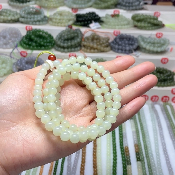 和田玉颈饰未镶嵌因**终7m m