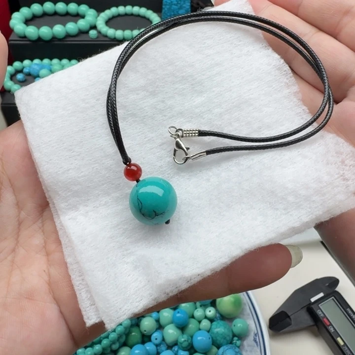 绿水草纹单珠吊坠 配珠规格：16➕