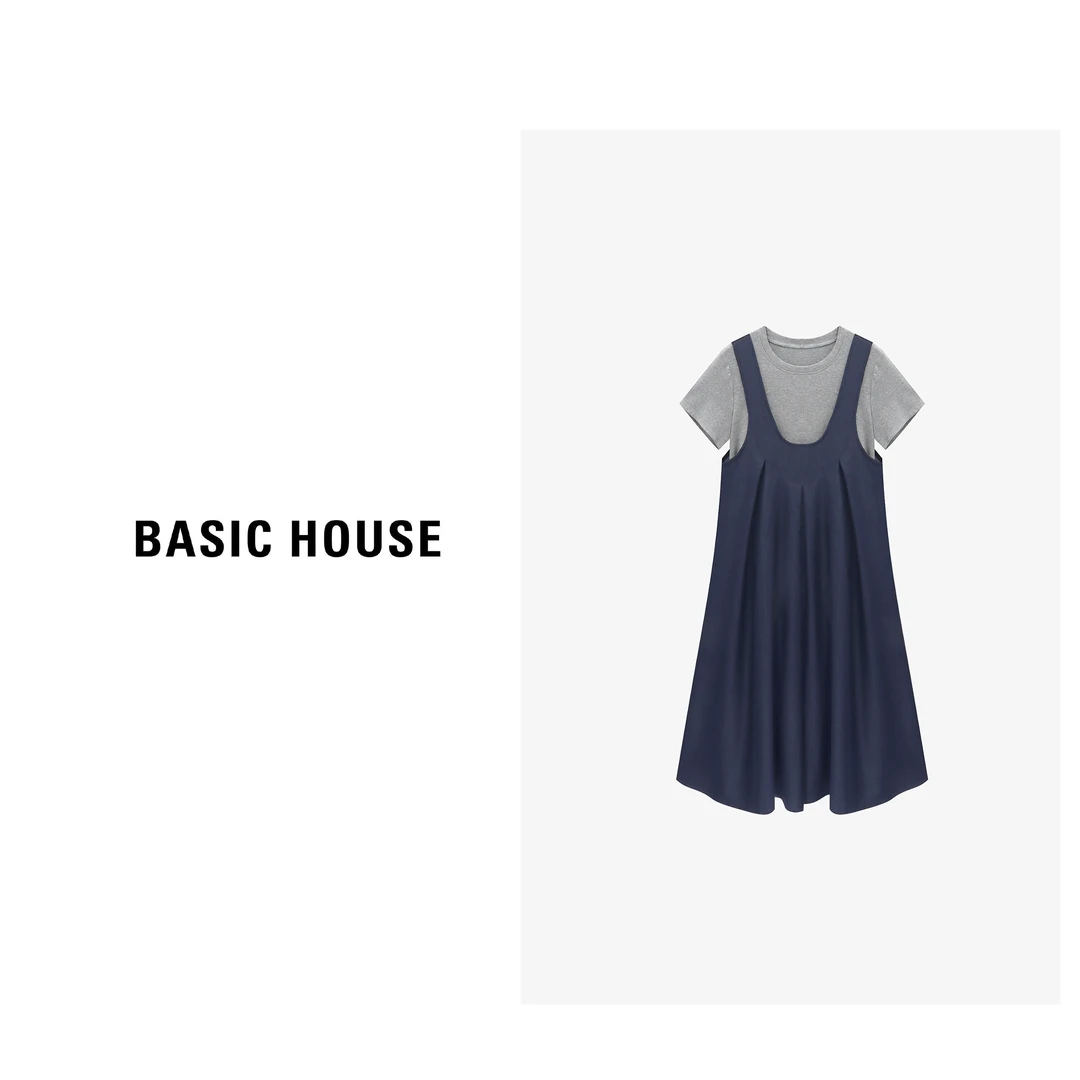 Basic House/百家好时尚休闲宽松夏季女士撞色套装-B0625B5V792