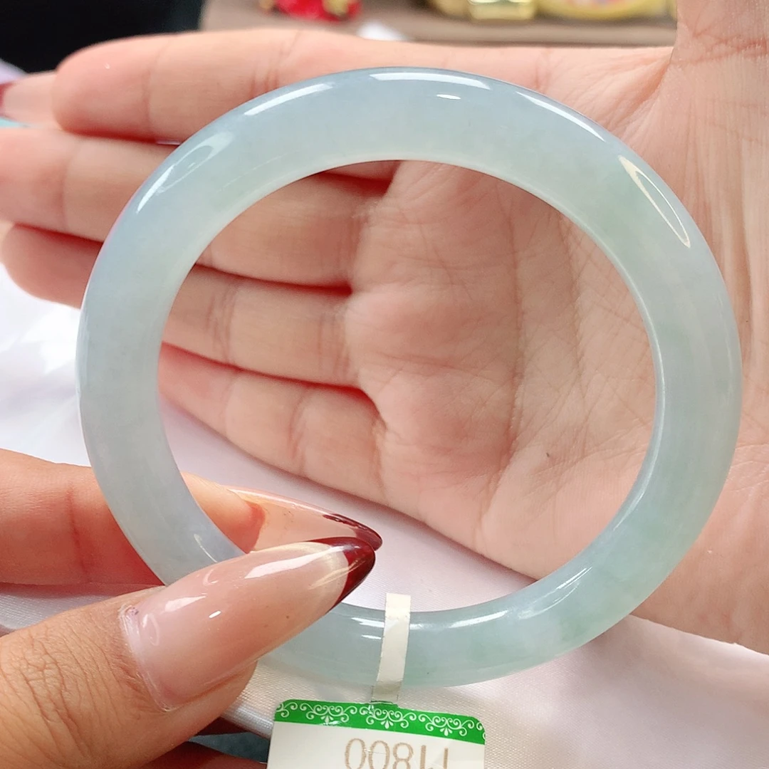 翡翠未镶嵌手镯缅甸天然翡翠