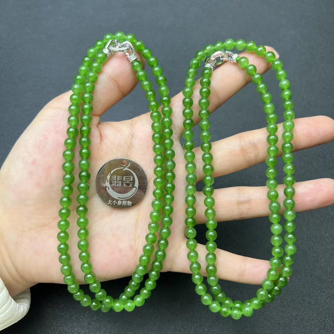 翡昱-N6-19155-和田玉珠链颈饰/约5+/约108颗/-多样性发其一C