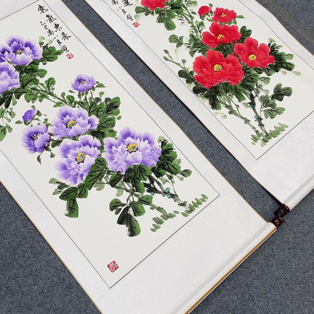 国画玲*?手绘手写作品