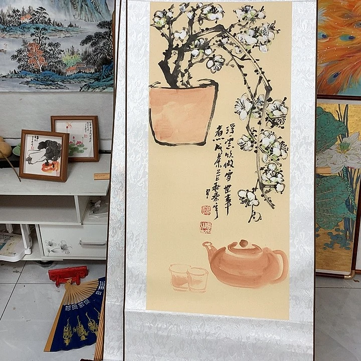 国画蓬*人白梅111111111