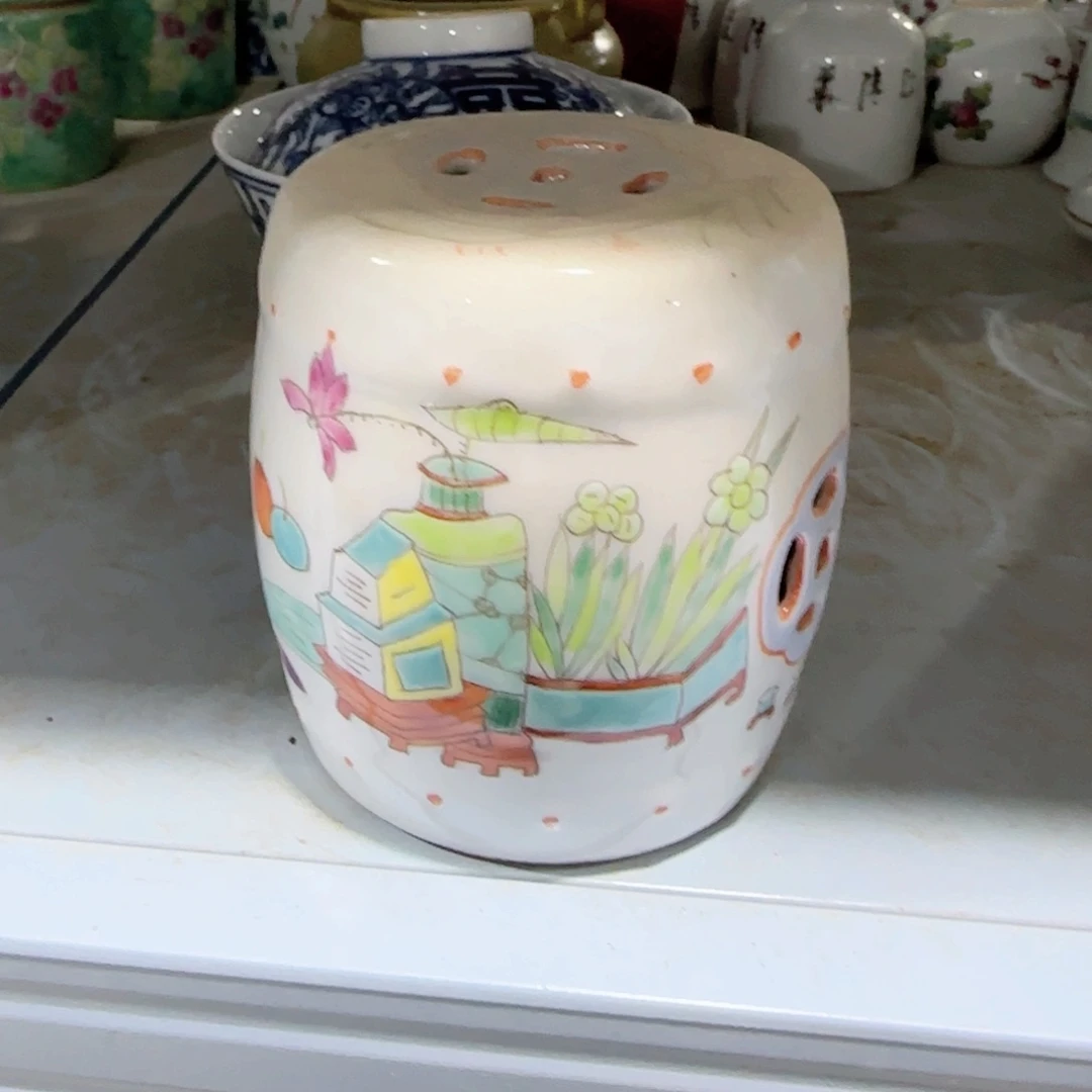 手绘瓷器，全部处理