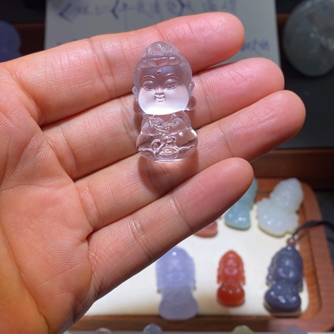 一***间颈饰水晶未镶嵌普贤宝宝佛