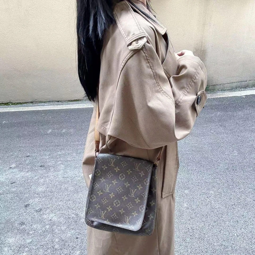 95新 LouisVuitton/路易威登 95新lv经典老花王菲包斜挎包7832999