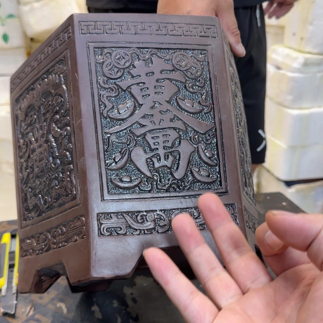 紫砂花盆口径25 23高度22