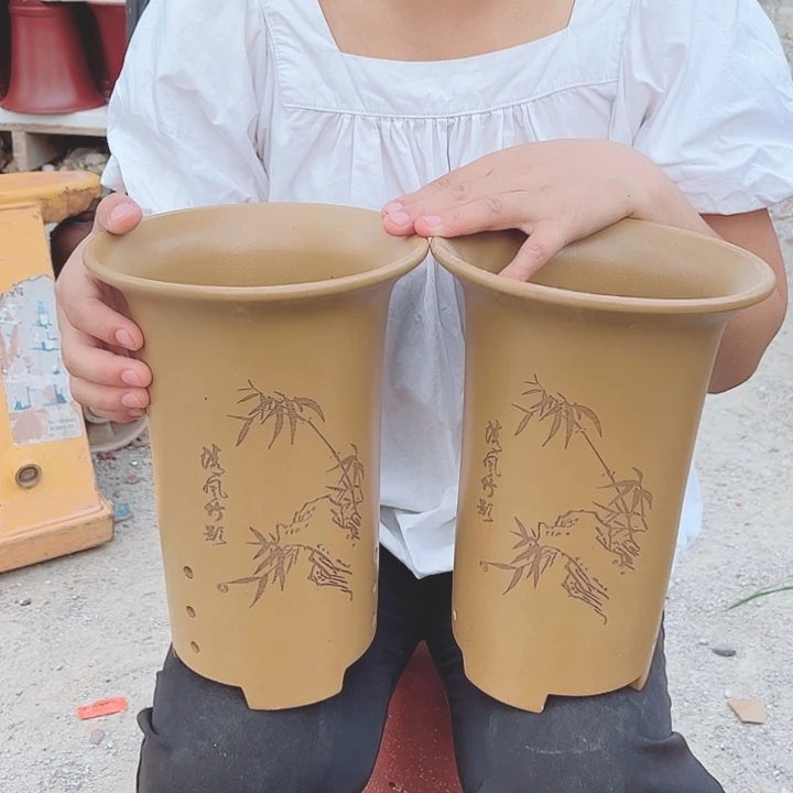 宜兴紫砂精品花盆