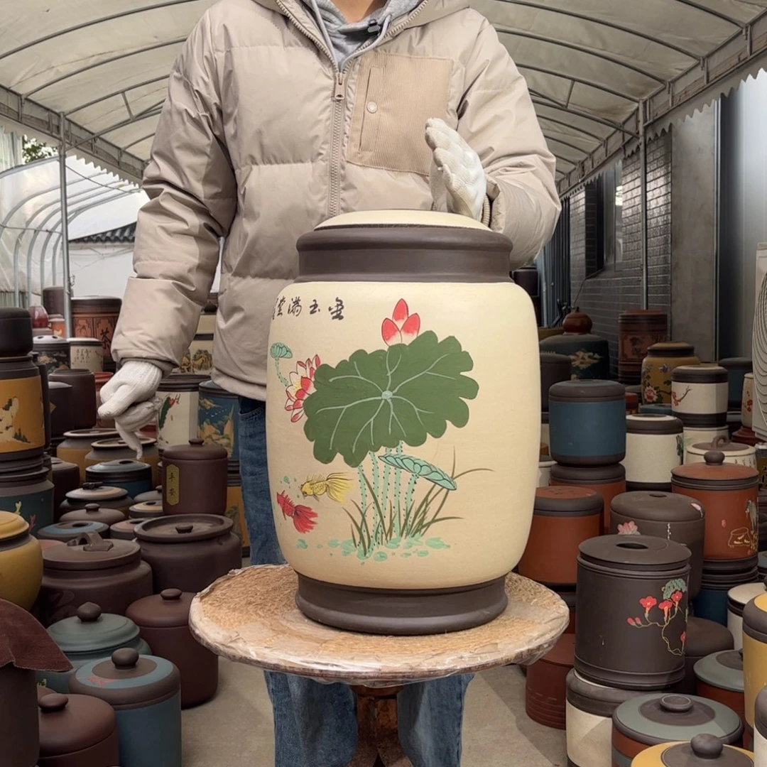 紫砂茶叶罐25 饼茶叶罐