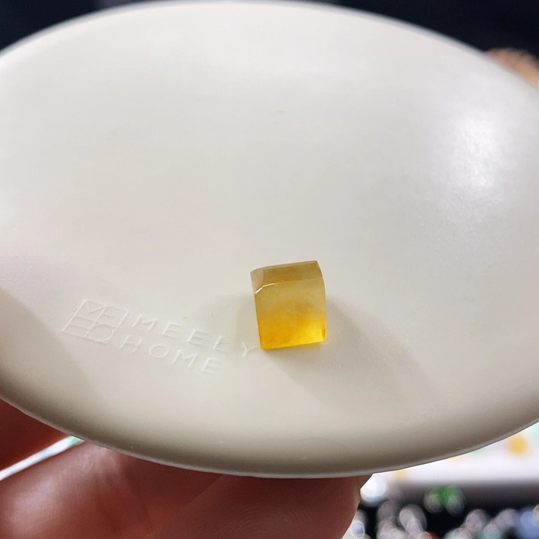 散珠翡翠冰黄裸石