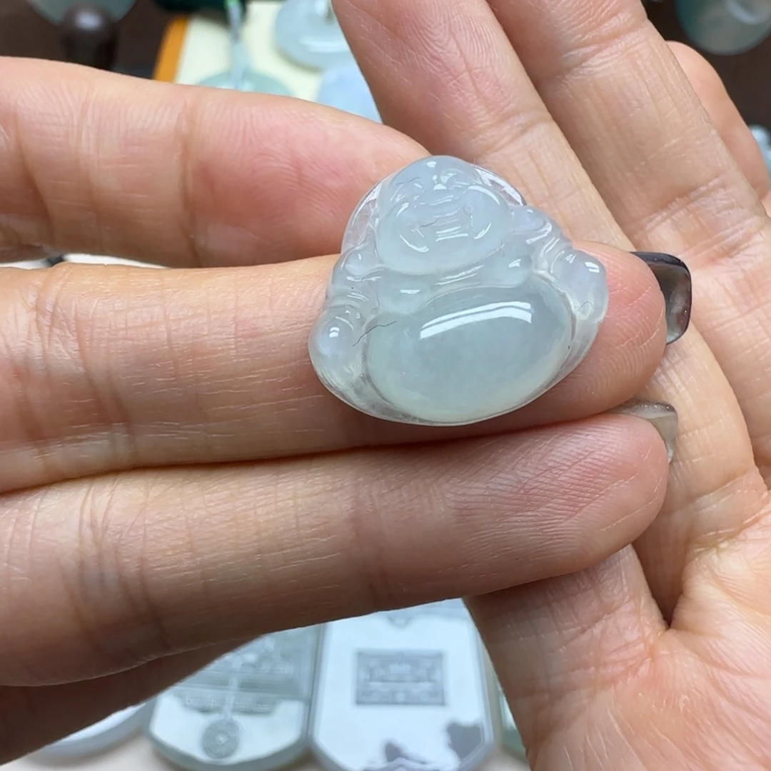 沙***马翡翠未镶嵌颈饰佛公