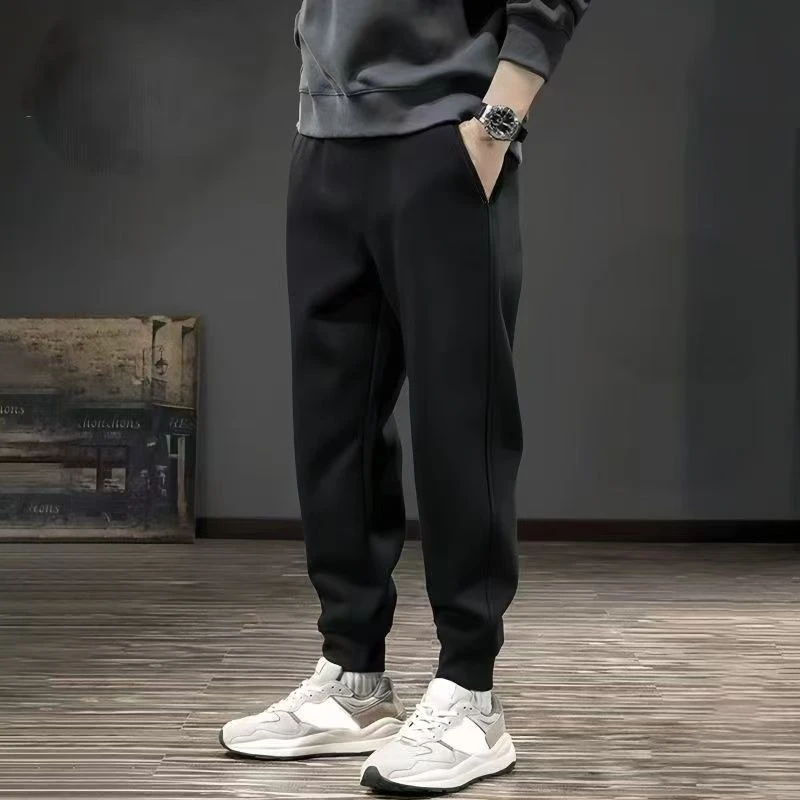 新款卫裤秋冬季潮流休闲百搭运动春秋季男士卫裤（经典净版）