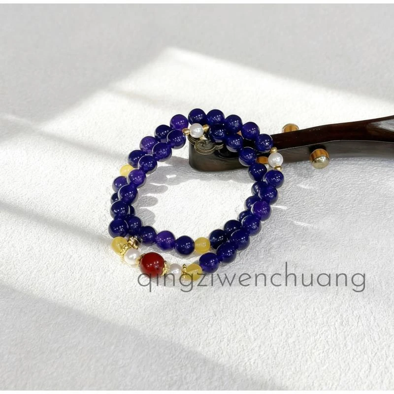 手链 DL 1325-时尚手链配贝珠福牌