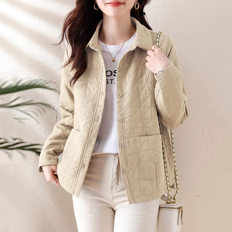 棉衣短外套女士装秋冬冬季2025年新款小个子时尚洋气减龄妈妈上衣