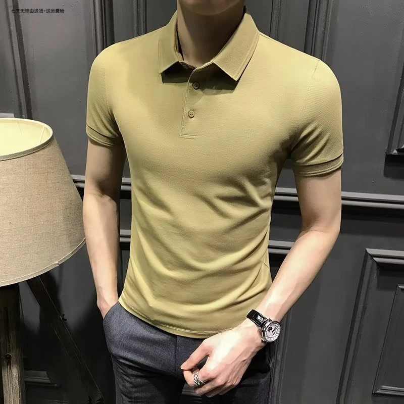 新款休闲短袖男T恤Polo衫夏季潮流百搭时尚25-35岁轻熟风polo男装