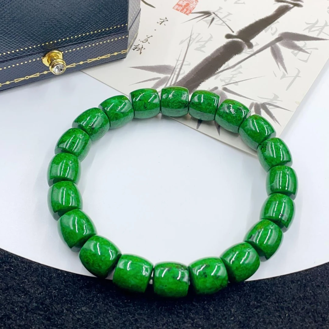 3908  绿龙髓 手串时尚百搭多样性发货