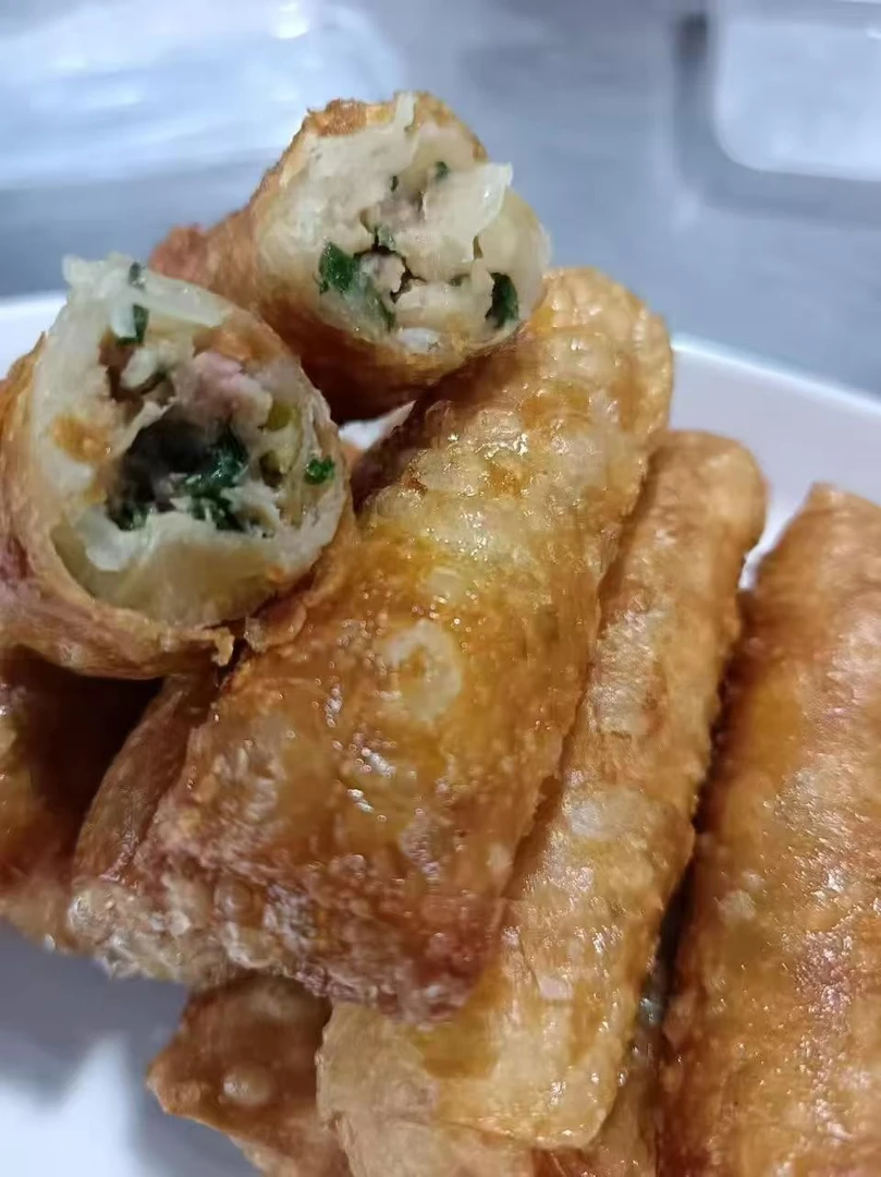 韭菜猪肉春卷小吃怀旧零食
