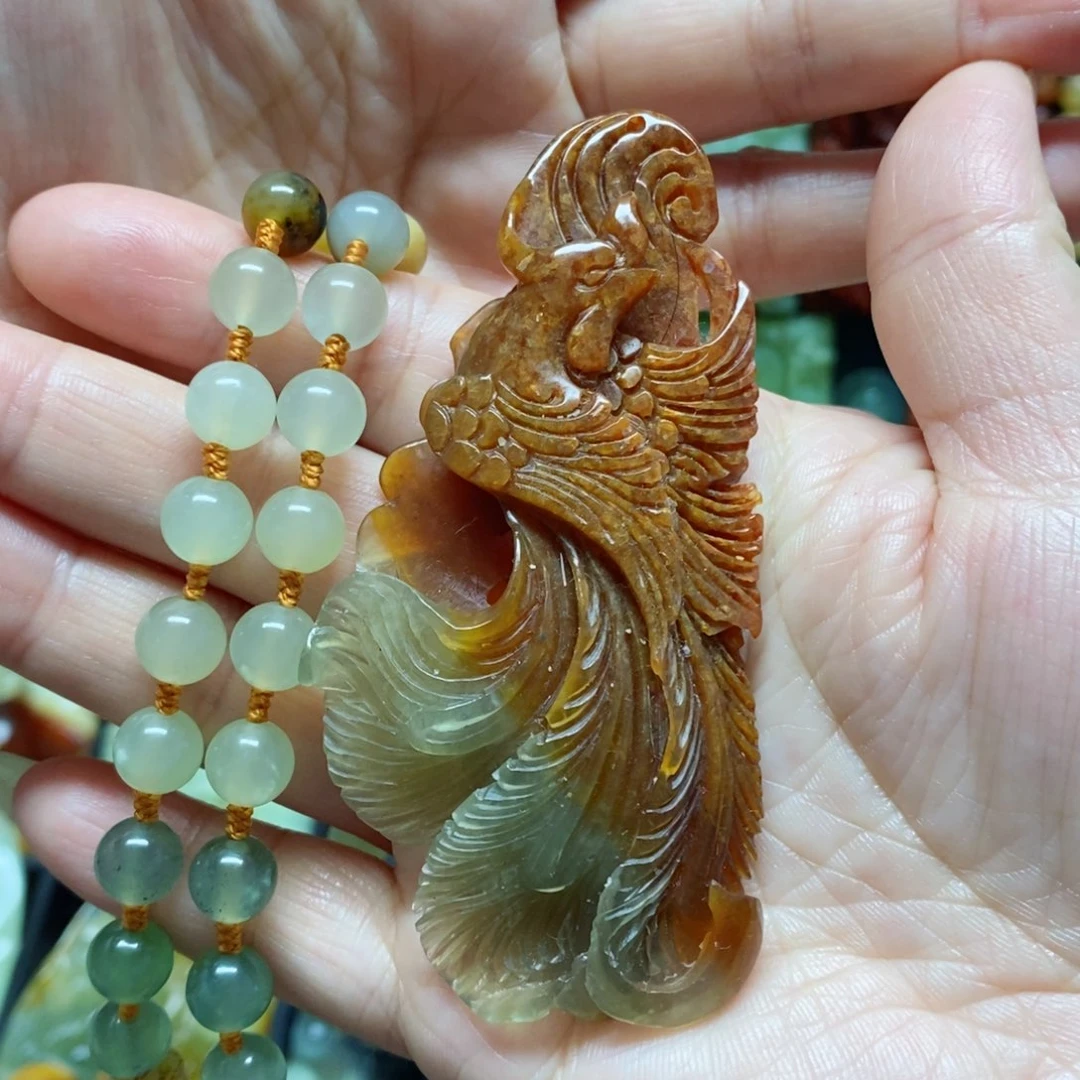 岫玉吊坠(赠链)未镶嵌