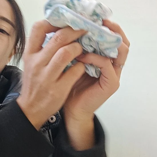 布艺非金属时尚碎花小肠圈