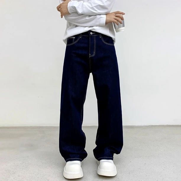 2025秋冬新款老钱风原蓝黑牛赤耳牛仔裤 2503