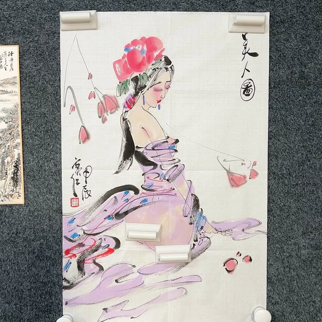 国画杜****l（g94875）人物 书画