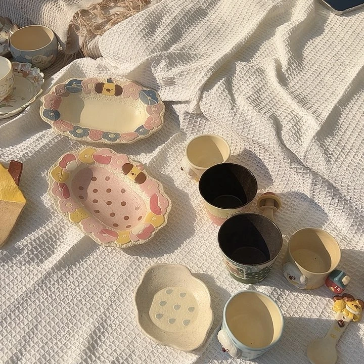 摆件景德镇陶瓷手作杯杯杯杯摆件02