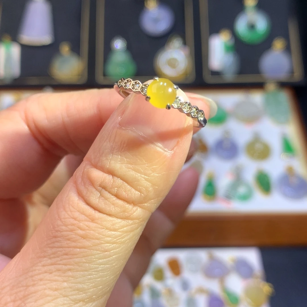 翡翠银S925镶嵌颈饰