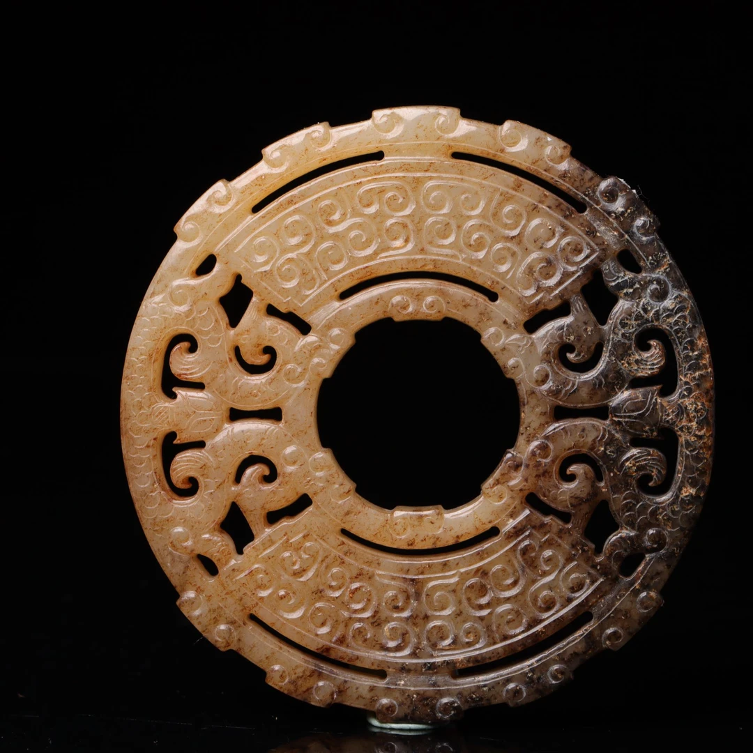 明代和田玉镂空佩-NX