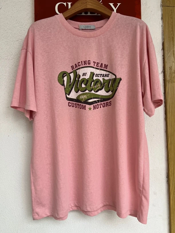 韩国字母短袖T恤