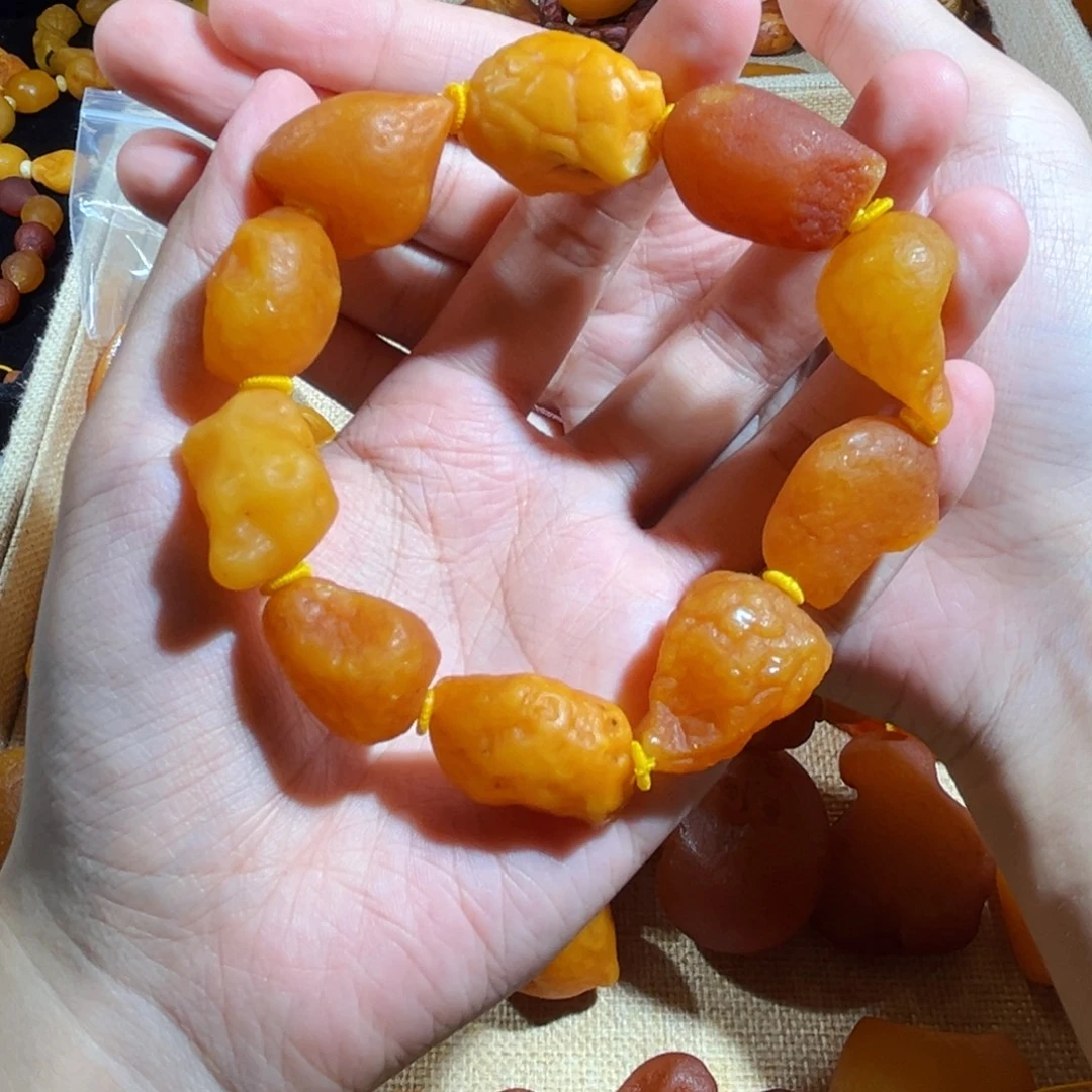 手链琥珀未镶嵌蜜蜡海漂手串