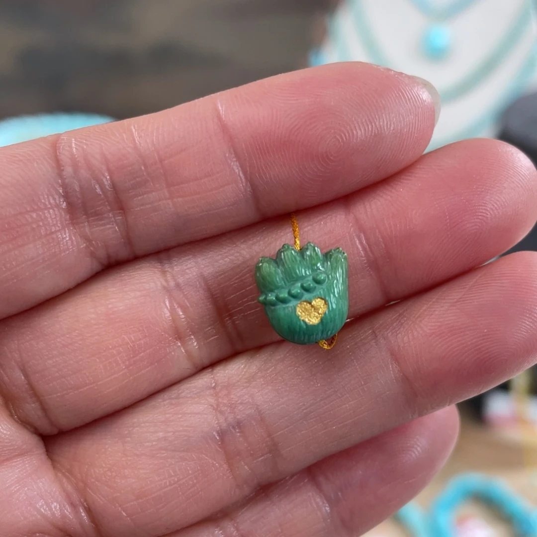 绿松石未镶嵌套链9+猫爪